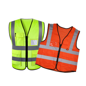 Custom Multi Pocket Safety Clothing Engineer Work Wear Fire Resistant Reflective Hi Vis Workwear Vest For Men And Women