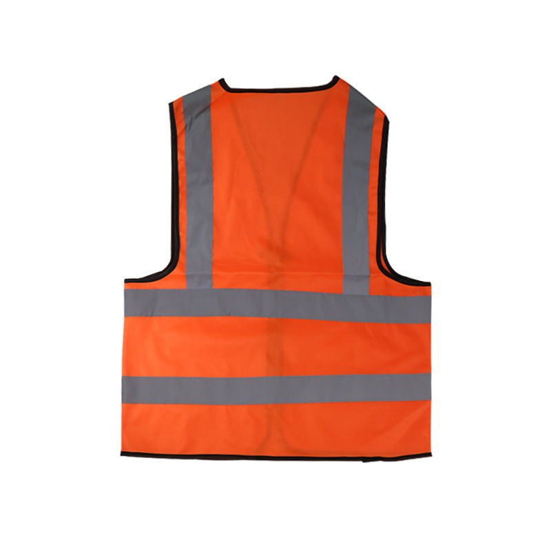 Zipper Design Construction Reflective Hi Vis Protective Workwear Hi Vis Work Safety Vest With No Pockets