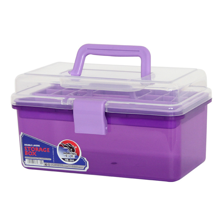 2 layer fashion DIY assembly stacking plastic turnover storage box used in family household items