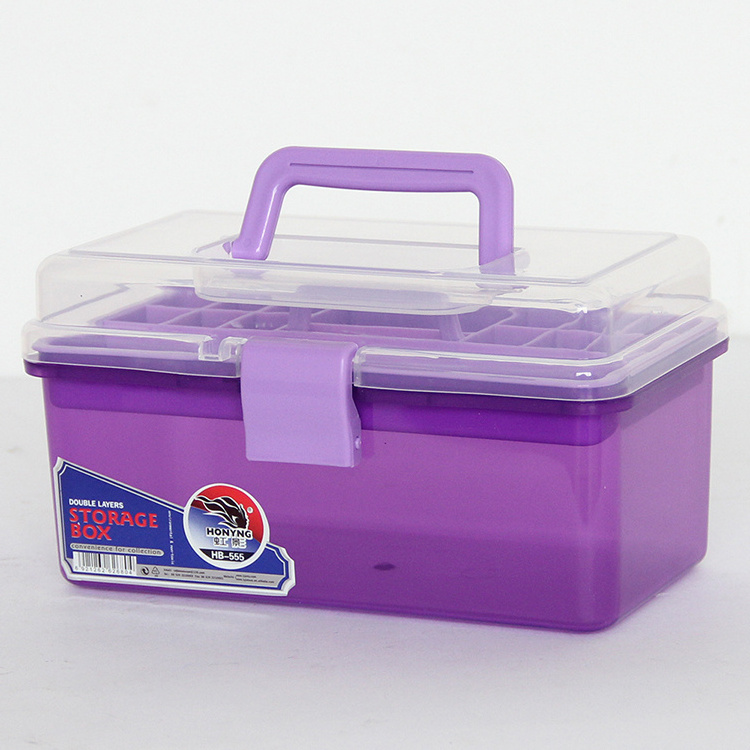 2 layer fashion DIY assembly stacking plastic turnover storage box used in family household items