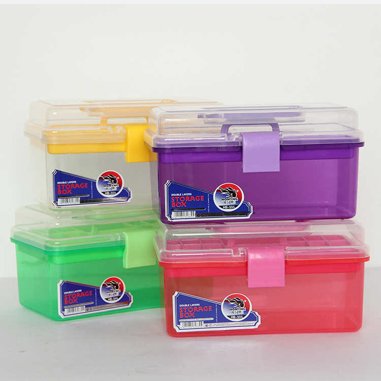 2 layer fashion DIY assembly stacking plastic turnover storage box used in family household items