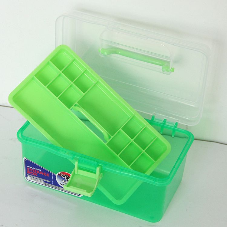 2 layer fashion DIY assembly stacking plastic turnover storage box used in family household items