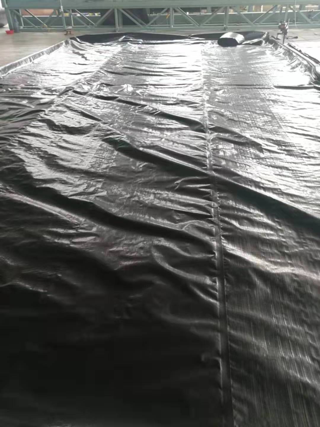 Wholesale 20' x 28' Black Heavy Duty Flatbed  Truck Tarp with 6' Drop & Flap 7 Oz Waterproof Tarp for Trailers to Protect Cargo