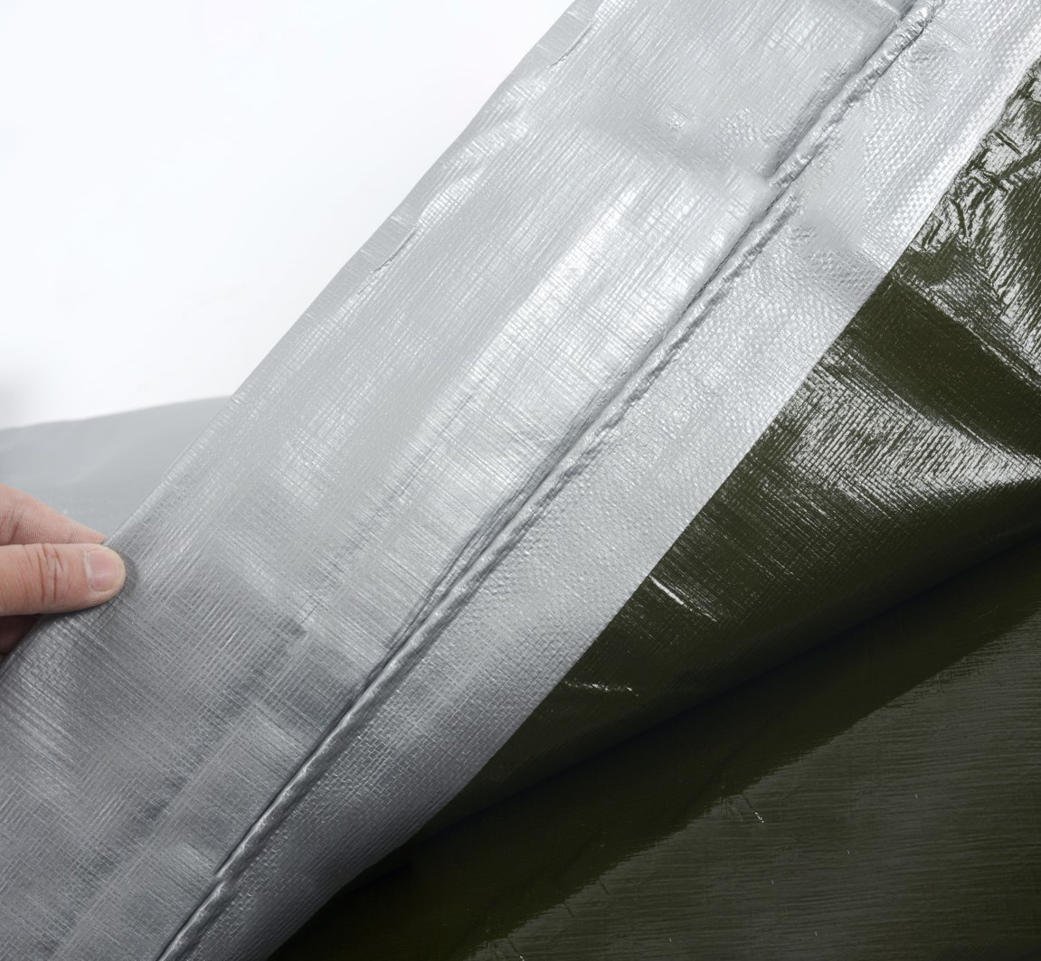 2 x 3 m 120 gsm Fabric tarp silver Tarpaulin Protective  Boat Tarpaulin