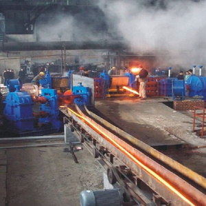 Steel rebar production line automatic hot two rolling mill 5T per hour 6-10mm steel wire  iron rod making machine 8mm