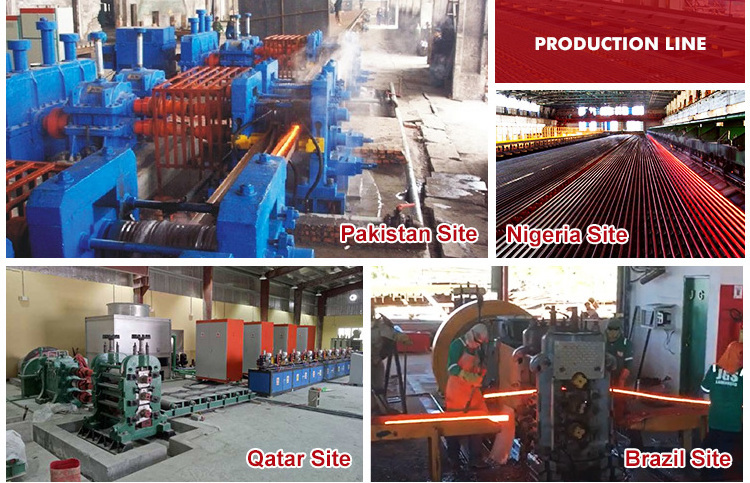 10mm continuous automatic Small steel rebar production line steel flat bar hot rolling mill machine rebar steel making machine