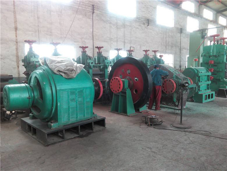 Steel rebar production line automatic hot two rolling mill 5T per hour 6-10mm steel wire  iron rod making machine 8mm