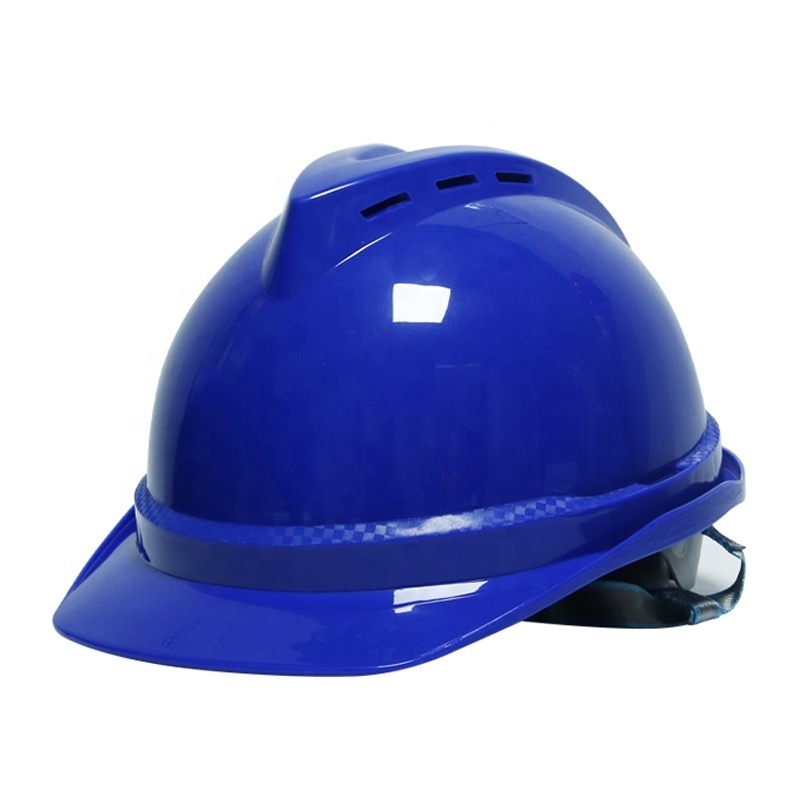 Light weight type hard hats construction PE engineering plastics High strength good flame retardancy safety helmet