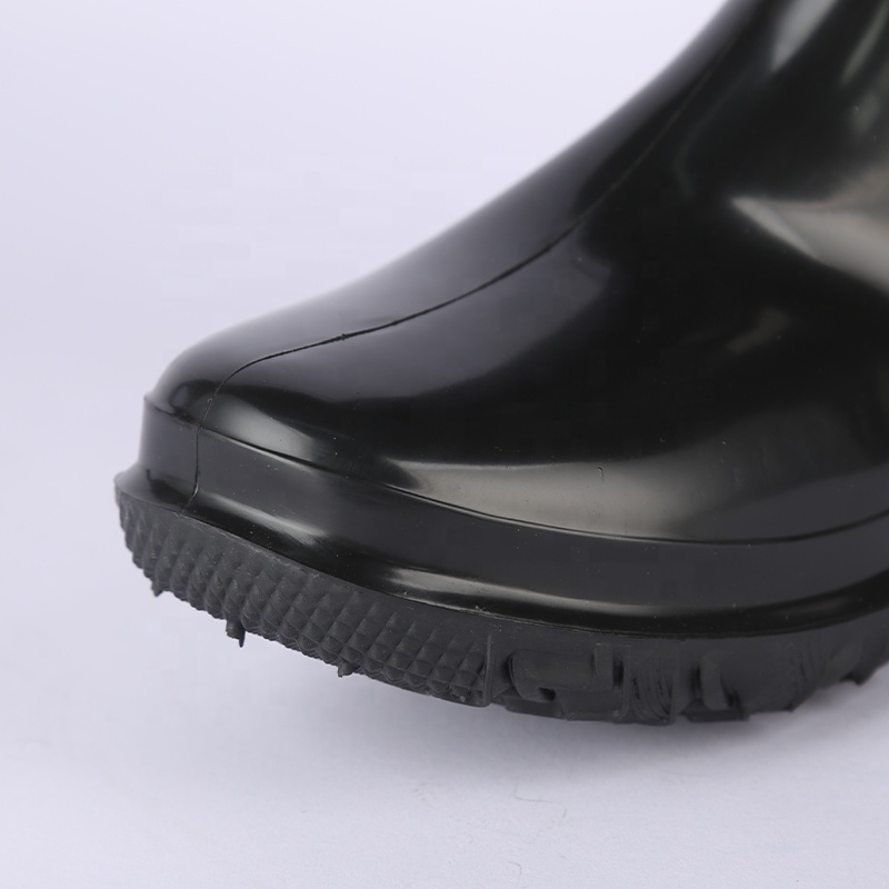 Low MOQ Waterproof Chemical Resistant Anti Slip Water Proof Pvc Shining  Work Rain Boots