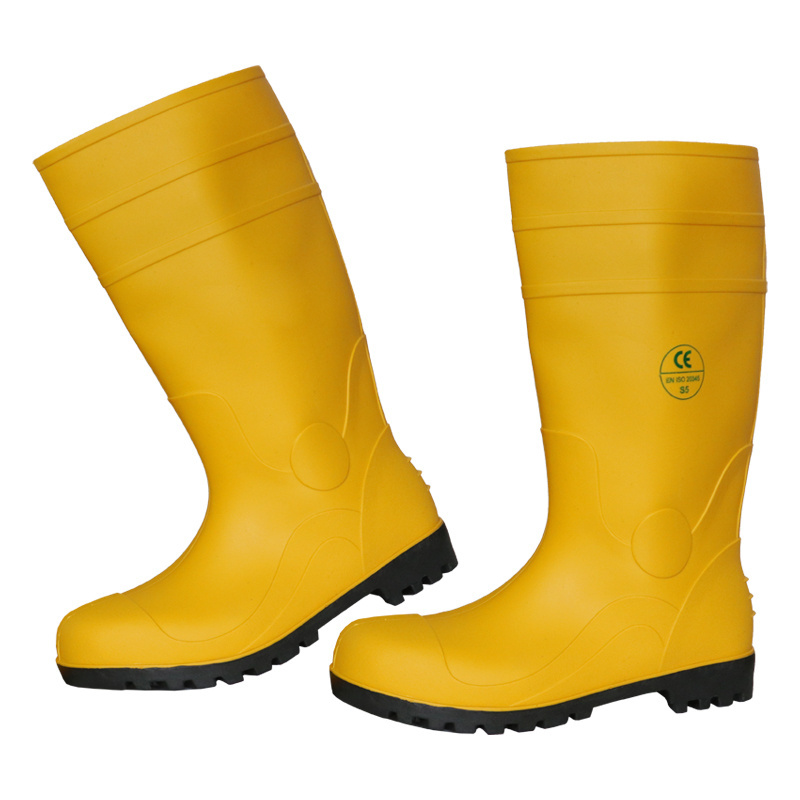 Unique Design Mens Waterproof Steel Toe Industrial Rain Boots