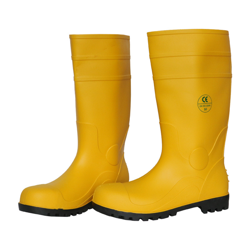 Unique Design Mens Waterproof Steel Toe Industrial Rain Boots