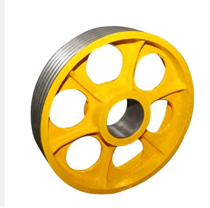 2024 Large Diameter Casting Iron Sheave Pulley large Diameter Excavator Metal Pulley Whee