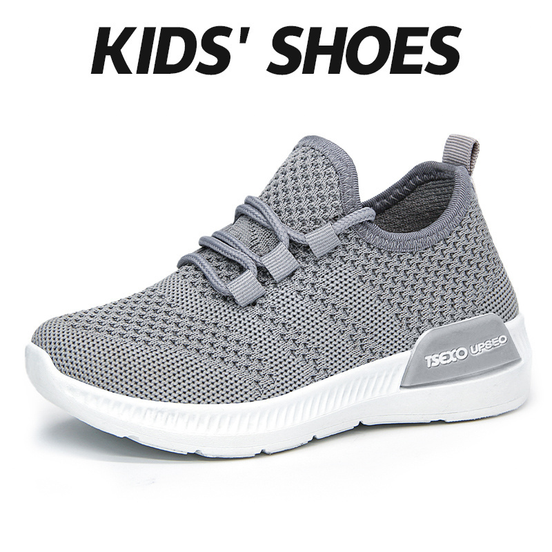 T02  Wholesale Light Weight Mesh Casual Student Shoes Running Sneakers Kids Shoes children's sports shoes