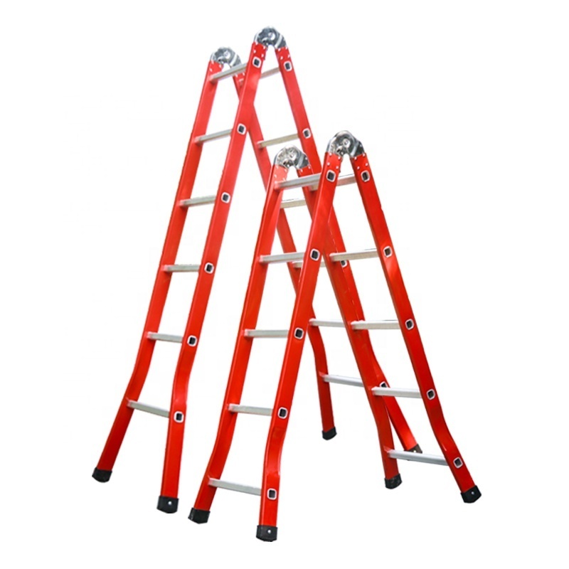 Articulated Multi-purpose Folding Aluminum Stair Ladder With Big / Small Hinge