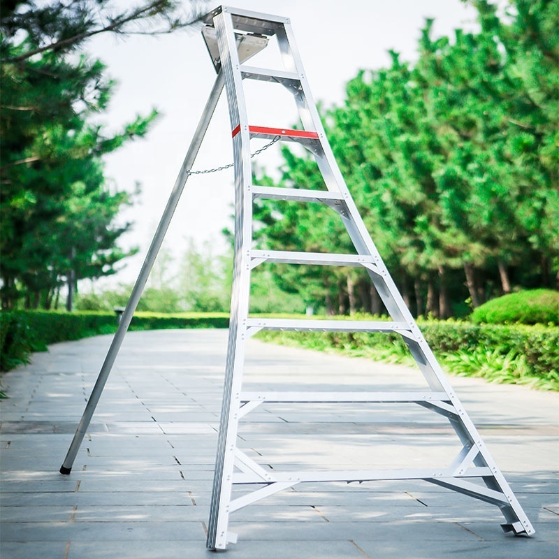 Gardener Aluminum Tripod Platform Orchard Platform Ladder For Pruning Tree Trimming Fruit Picking