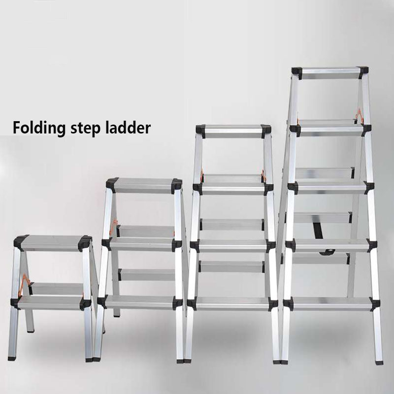 foldable aluminium 2 meter ladder small folding step ladder scissors ladder