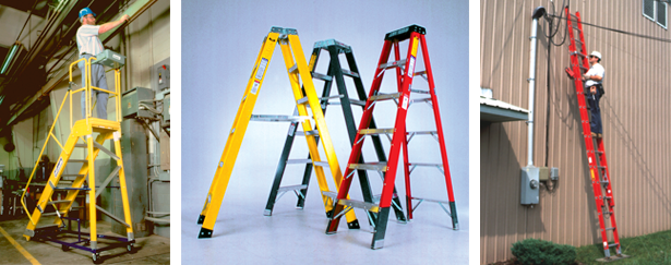 Extension Ladder Fiberglass, Electric Insulated Fiberglass Extension telescopic Ladder