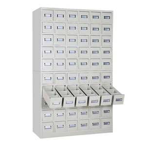 Chinese traditional medicine drawers pharmacy cabinet storage metal steel locker for hospital cabinet