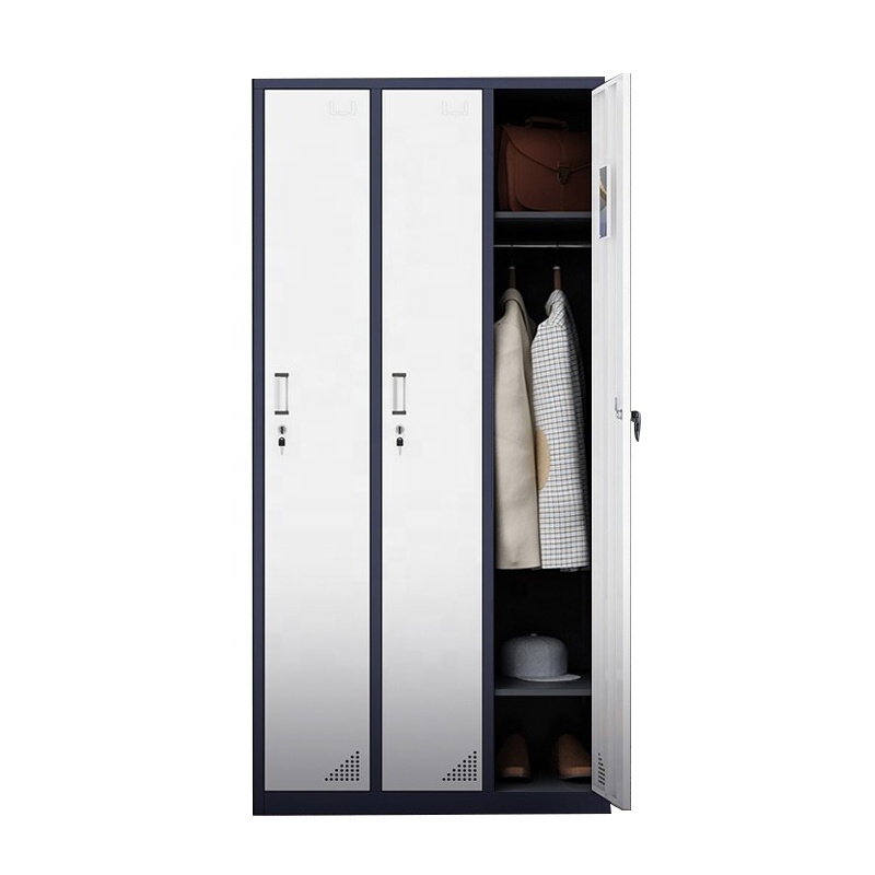 Cheap Bedroom metal Wardrobe Closet modern designs sliding Door Steel Almirah stuff locker