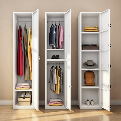 Small Clothes Wardrobe Storage Cabinet Storage Locker with Key Lock BestSuppliers