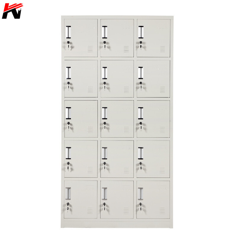 metal small cube 18 doors clothes storage wardrobe locker steel 6 tiers iron shoe locker for office workers