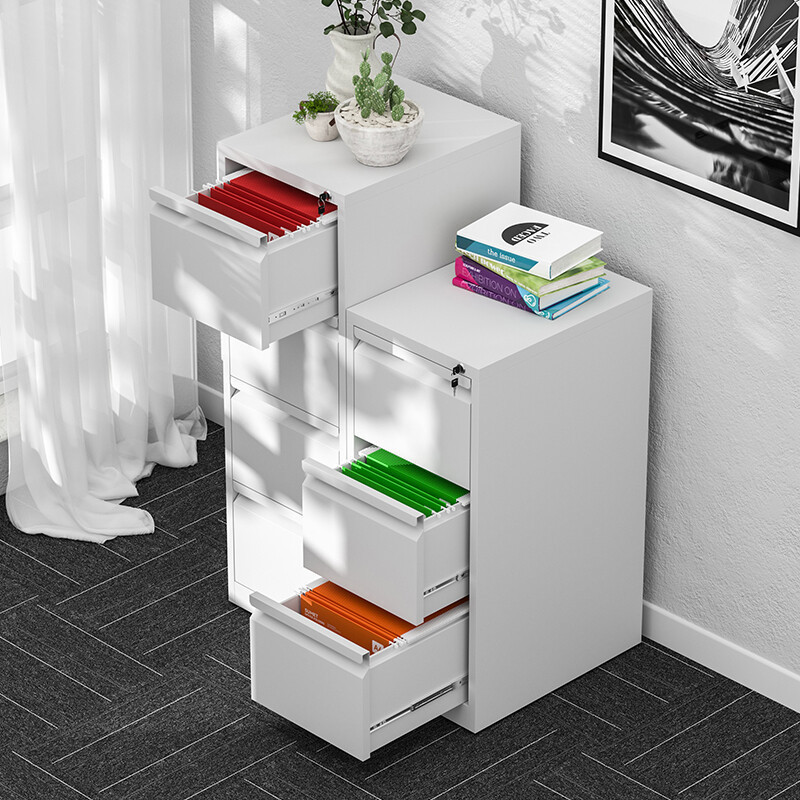 Wholesale popular filing cabinet 4 drawers with card holder vertical file storage cabinet