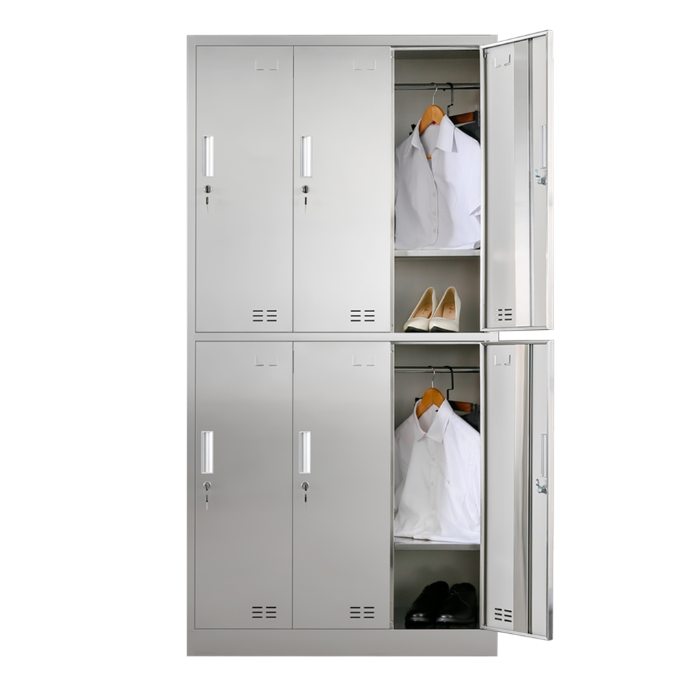 Stainless Steel Cleaning Cabinet Sanitary Ware Lockers Mop Broom Cleaning Tool Storage Cabinet