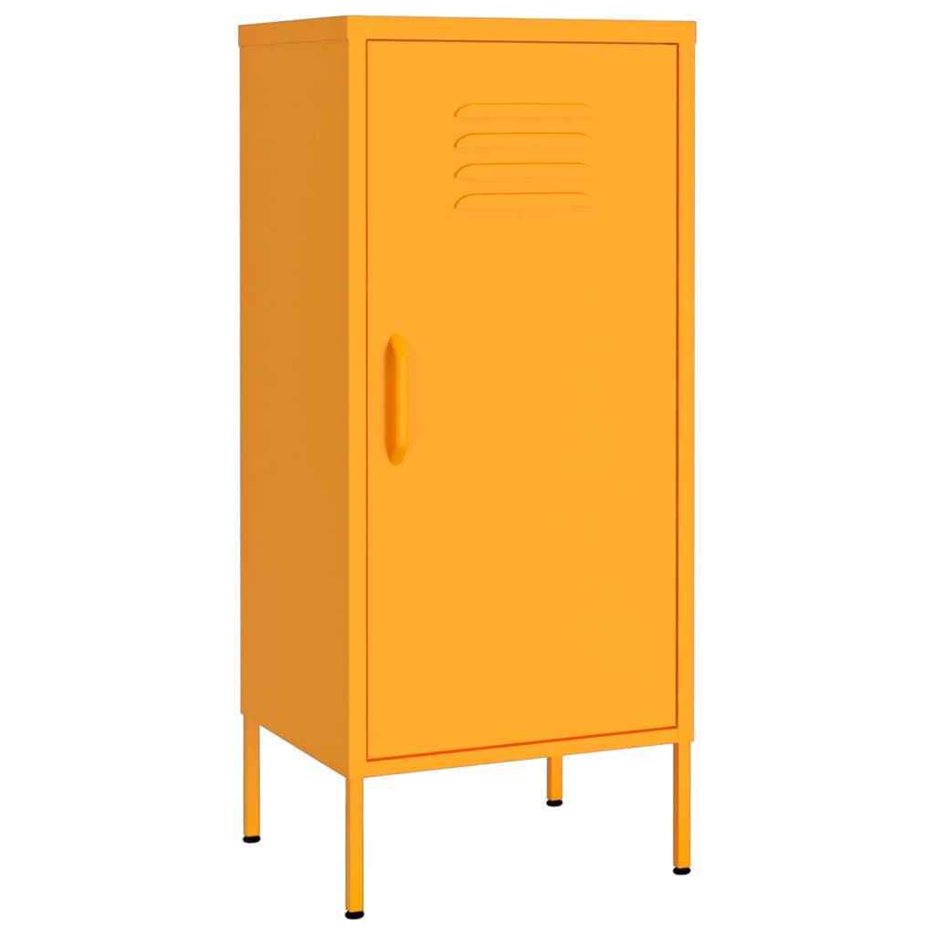 Small Locker Living Room Steel Side Storage Organizer Cabinet Single Door