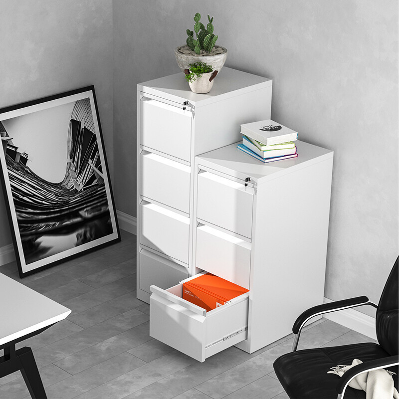 Wholesale popular filing cabinet 4 drawers with card holder vertical file storage cabinet