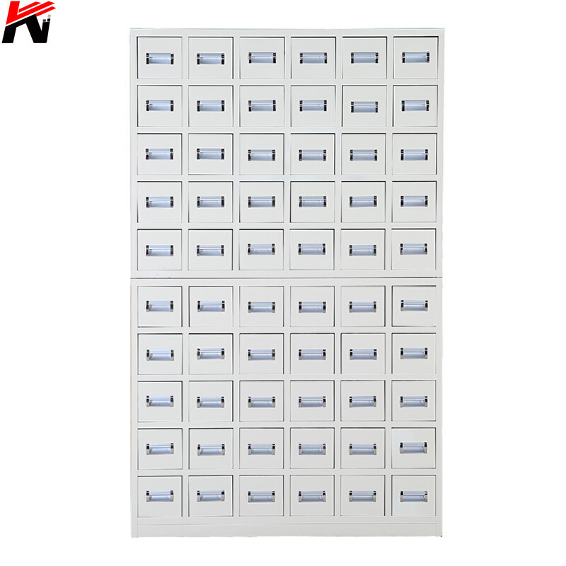 Chinese traditional medicine drawers pharmacy cabinet storage metal steel locker for hospital cabinet