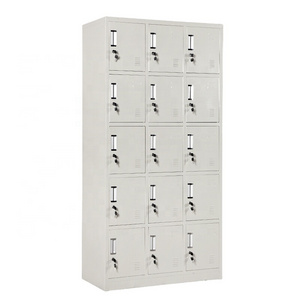 metal small cube 18 doors clothes storage wardrobe locker steel 6 tiers iron shoe locker for office workers