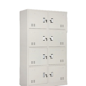 Cheap changing room 8 door stainless steel storage lockers / luggage parcel metal locker