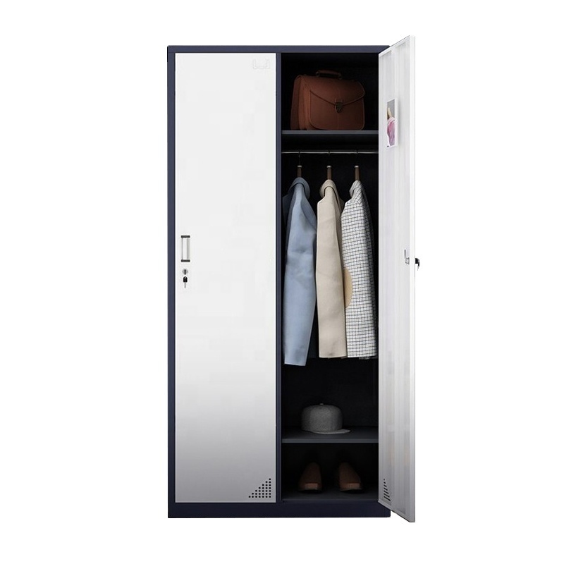 Cheap Bedroom metal Wardrobe Closet modern designs sliding Door Steel Almirah stuff locker