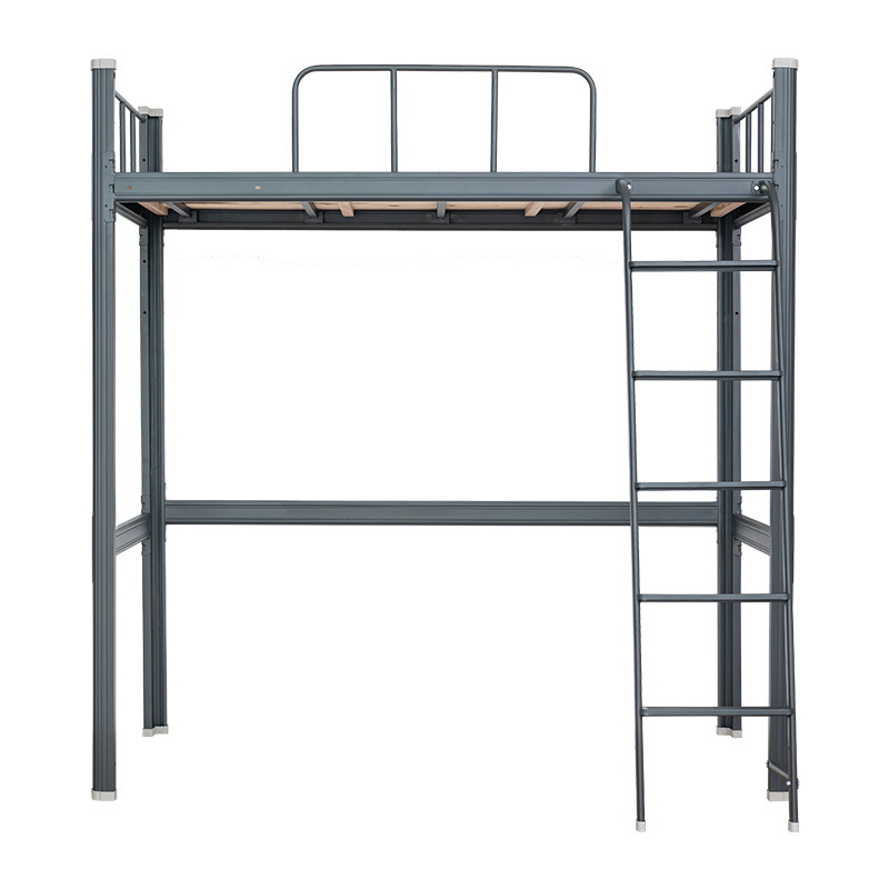 New design double queen size bed good quality heavy duty steel metal loft bed adult steel bunk bed