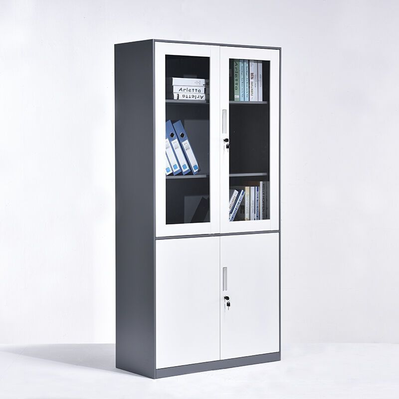 Office Metal Storage File Cabinet with 2 Doors steel cupboard Filing Cabinets and 3 Adjustable Shelves lemari besi archivad