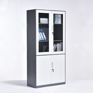 Office Metal Storage File Cabinet with 2 Doors steel cupboard Filing Cabinets and 3 Adjustable Shelves lemari besi archivad