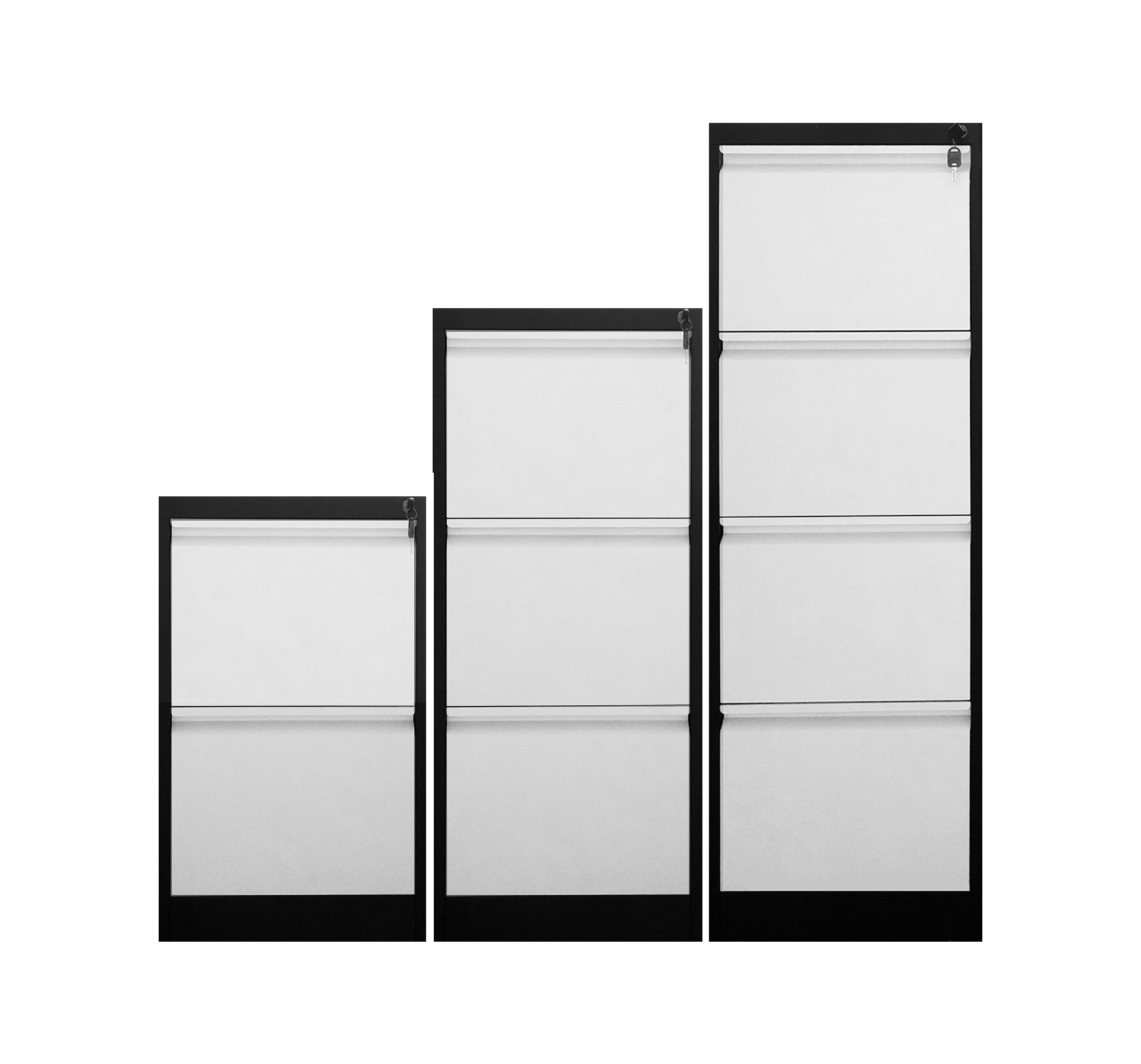 China luoyang kening Vertical 3 Drawers Metal Filling Cabinet 3 Layer Steel storage file cabinet metal drawer units