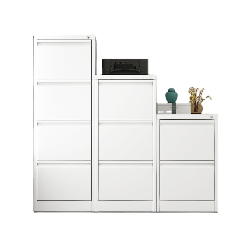 China luoyang kening Vertical 3 Drawers Metal Filling Cabinet 3 Layer Steel storage file cabinet metal drawer units