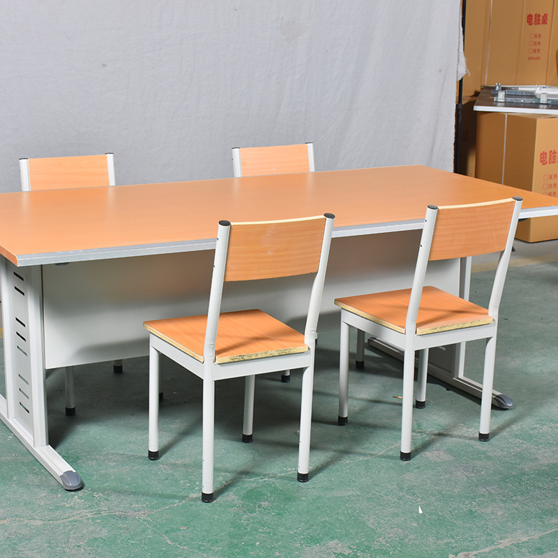 modern design Library furniture reading table with chairs students reading