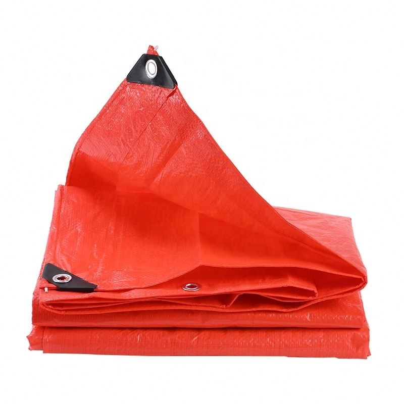 Red PE Tarpaulin Cover Concrete Curing Blanket Road Use Insulated Tarps For Sale