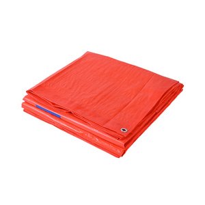 China manufacture camping tent waterproof cover sheet coated plastic roll orange pe tarpaulin