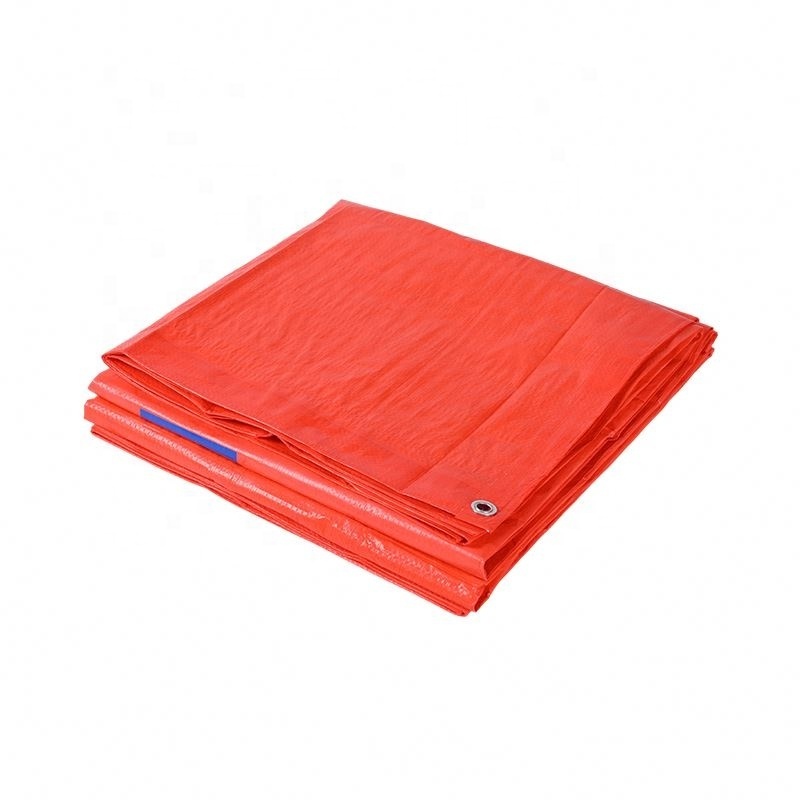 Red PE Tarpaulin Cover Concrete Curing Blanket Road Use Insulated Tarps For Sale