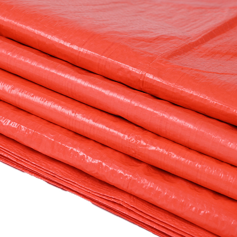 China manufacture camping tent waterproof cover sheet coated plastic roll orange pe tarpaulin