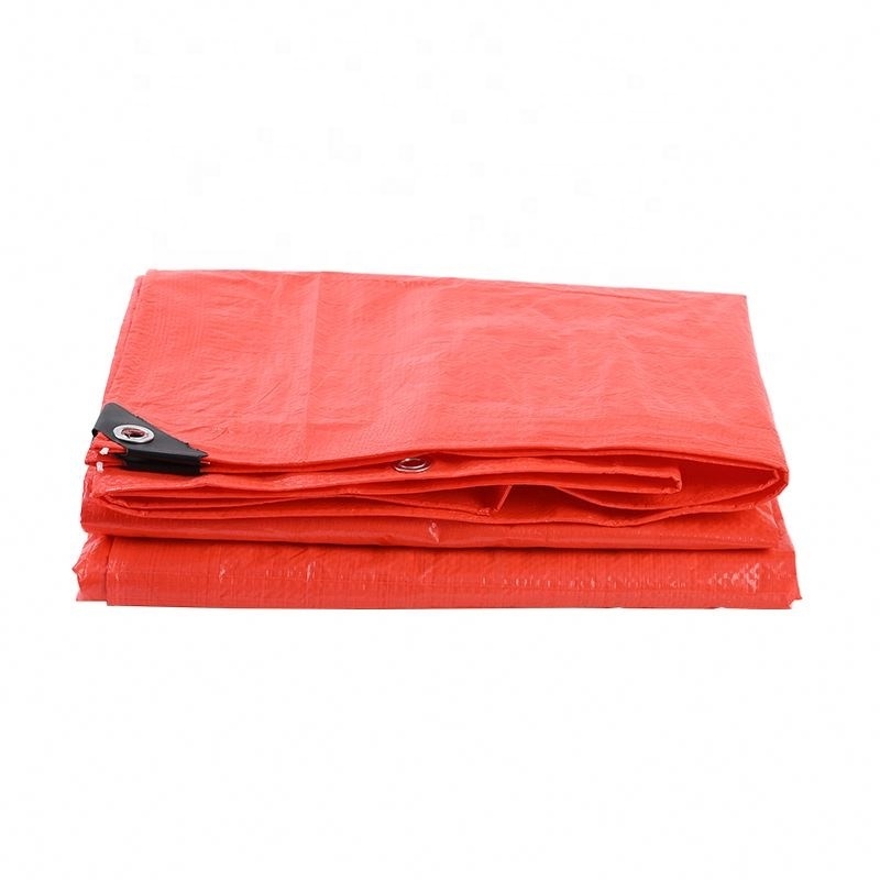 Red PE Tarpaulin Cover Concrete Curing Blanket Road Use Insulated Tarps For Sale