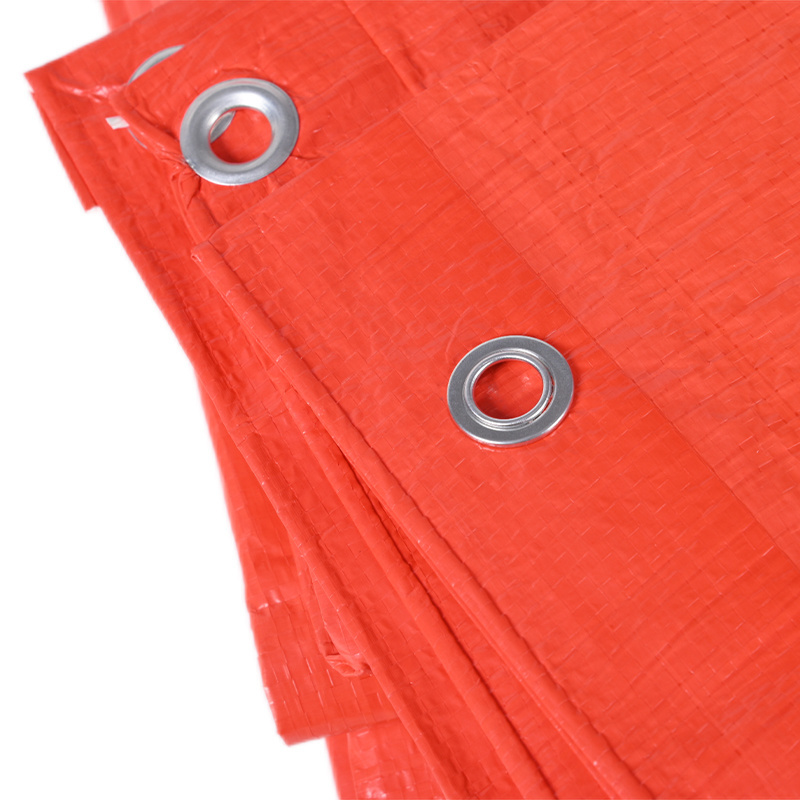 China manufacture camping tent waterproof cover sheet coated plastic roll orange pe tarpaulin