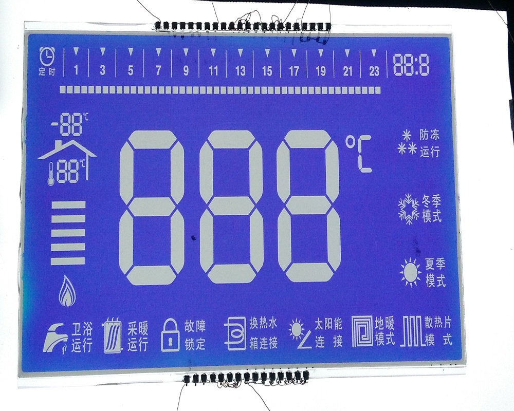 lcd alphanumeric display i2c 2 digit 7 segment monochrome kitchen ware instrument