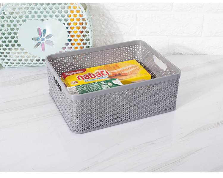 Home bedroom rectangular storage box Household Living Room Clutter Storage bin Office Supplies Storage Basket Drawer Organizer