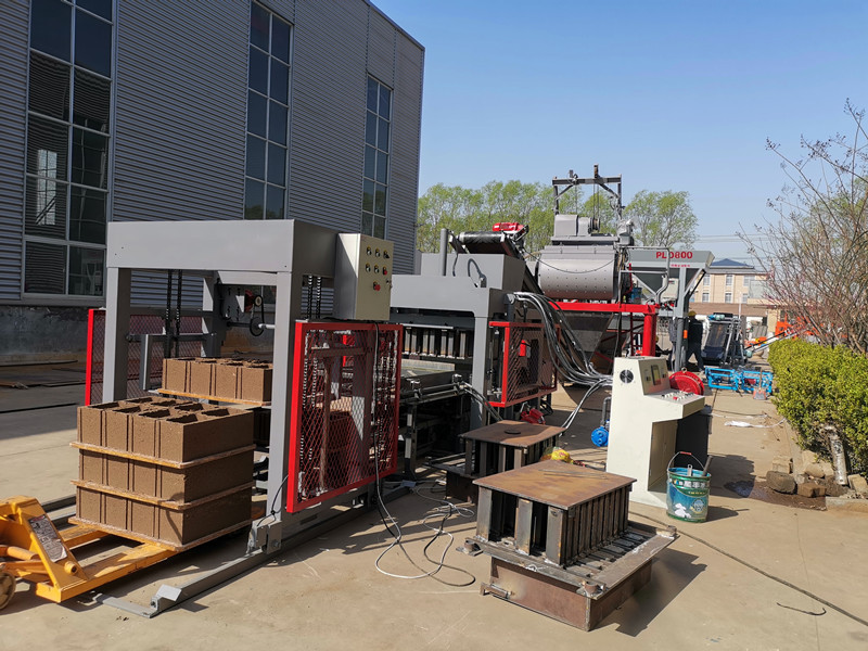 QTJ4-18 Fully Automatic Block Production Line Hydraulic Concrete Paver Block Machine Cement Hollow Brick machine price