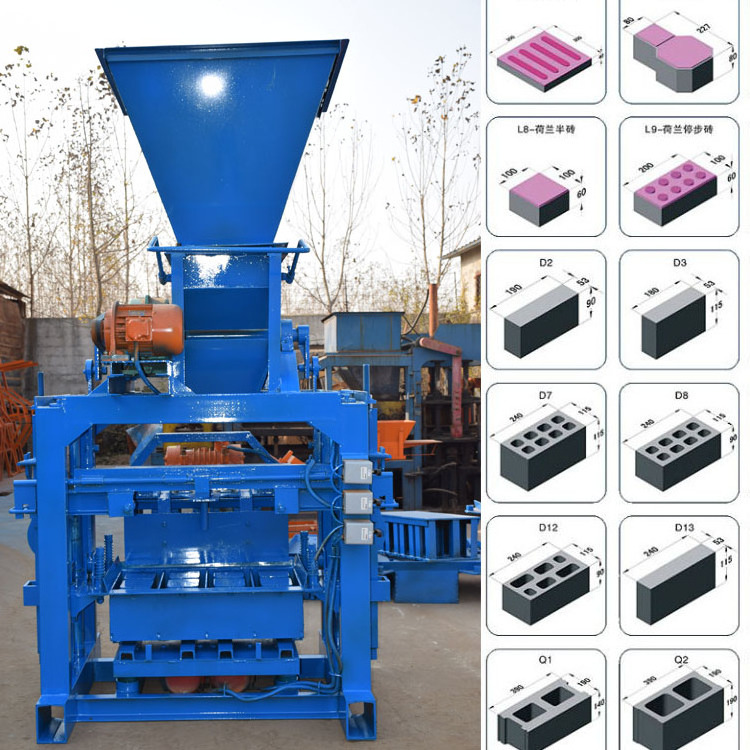 Semi-Automatic Concrete Coal Gangue Vibrated Block Brick Making Machine UK