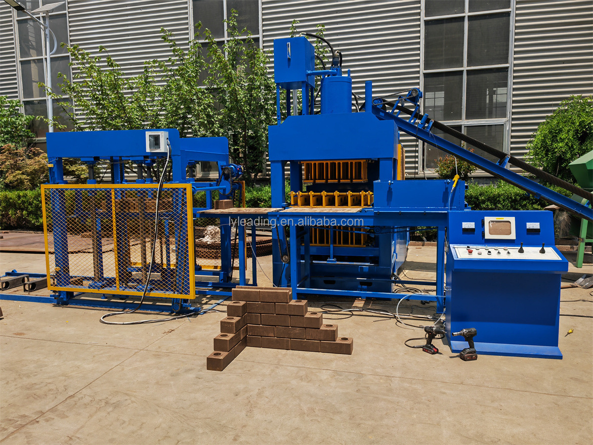 HY10-10 Hydraulic Earth Mud Clay Interlocking Ecological Brick Making Hydraulic Lego Brick making Machine